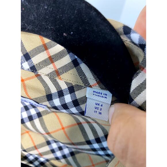 Burberry Checkered Cotton Shirt size 4 - Picture 4 of 10